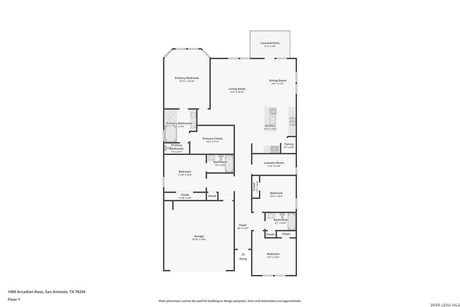 2D floor plan layout of this home in , San Antonio, TX (Image 5).