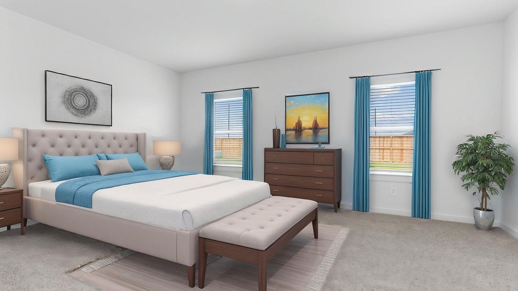 Furnished interior view inside a new home in Evergreen, Rosenberg (Image 9).