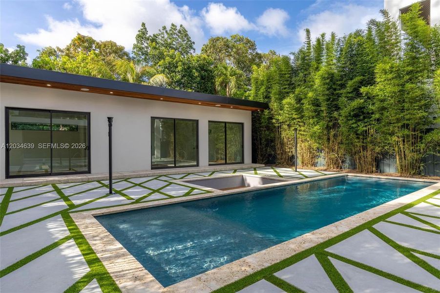 Exterior details and patio area of a home in , Miami (Image 26). Exterior details and patio area of a home in , Miami (Image 26).