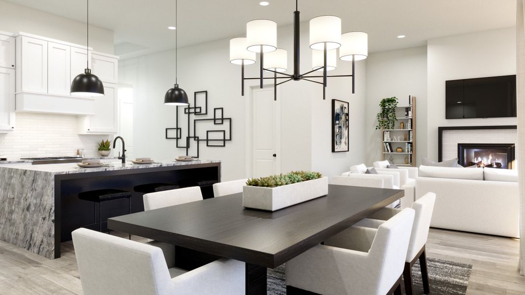 Representative furnished interior of a home built from the Griffin V by Southgate Homes in Eliana, McKinney (Image 11).