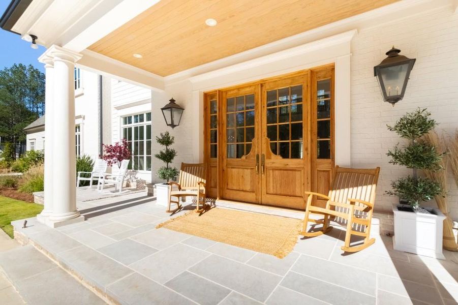 Exterior details and patio area of a home in , Canton (Image 4).