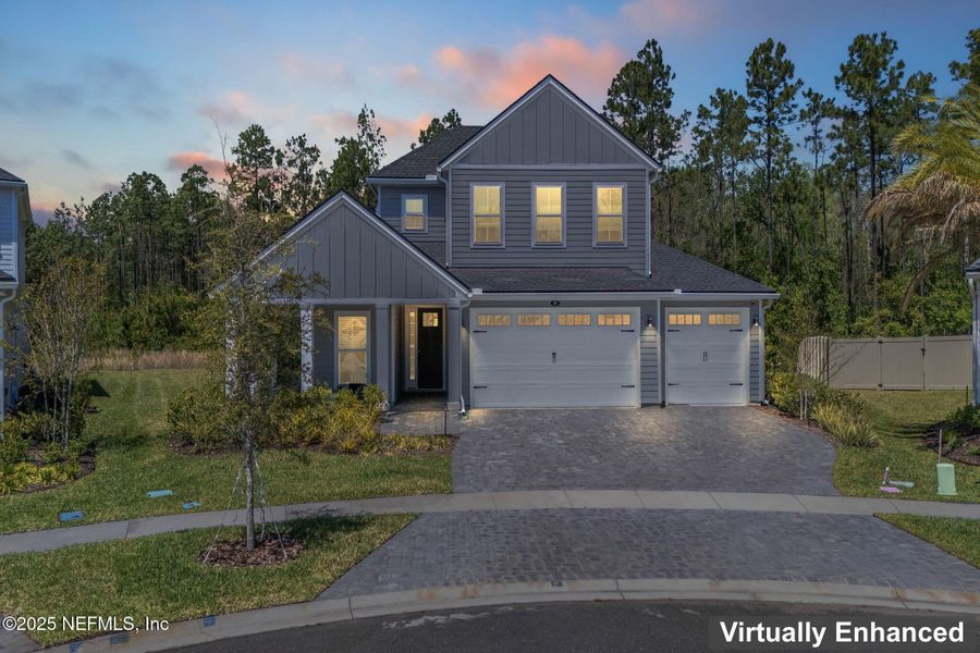 Front exterior of a new home in , St. Augustine, FL, highlighting curb appeal (Image 1).