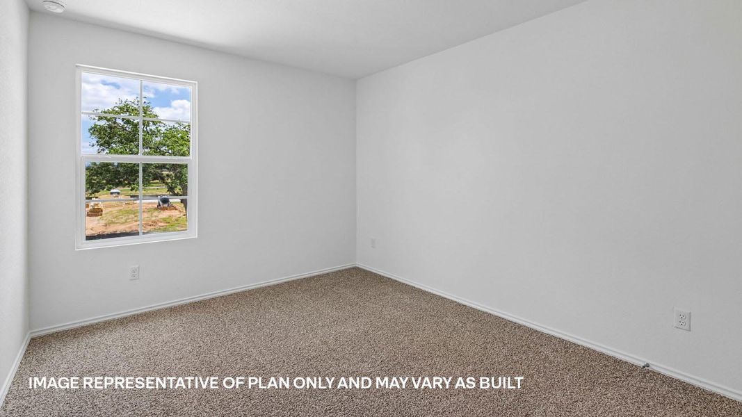 Representative unfurnished interior of a home built from the The Kendall by D.R. Horton in Valverde, Bastrop (Image 38).