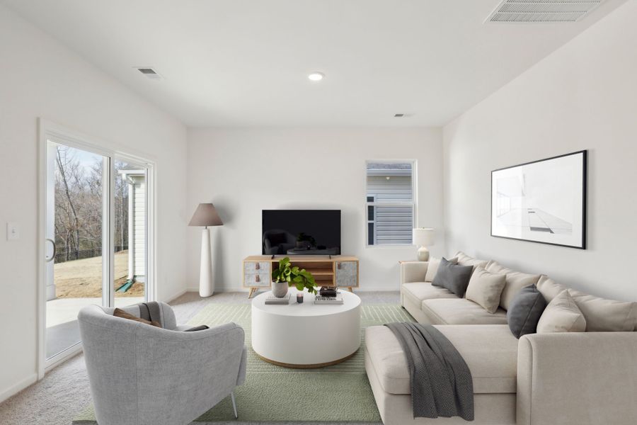 Representative furnished interior of a home built from the Luna by Starlight Homes in Noble Ridge, Howe (Image 7).