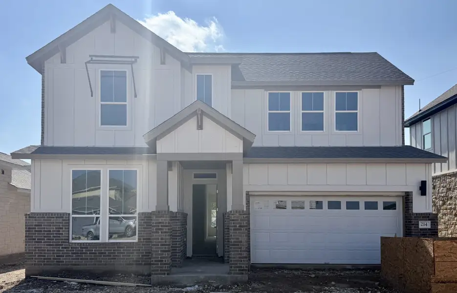 Exterior details and patio area of a home in Persimmon, Buda (Image 3). Exterior details and patio area of a home in Persimmon, Buda (Image 3).