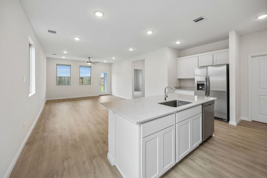 Furnished interior view inside a new home in Riviera Pines, Huffman (Image 7).