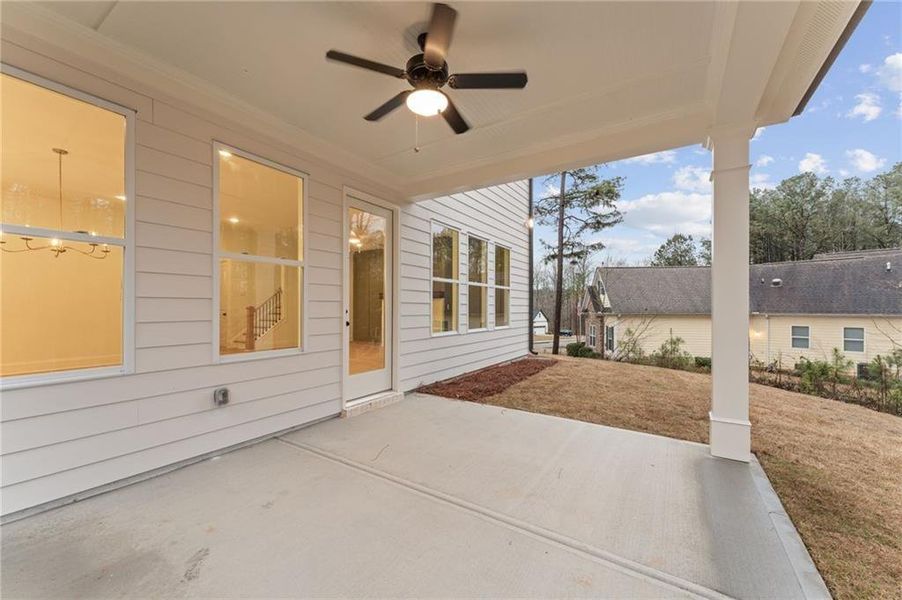 Exterior details and patio area of a home in The Reserve at Knollwood, Canton (Image 21). Exterior details and patio area of a home in The Reserve at Knollwood, Canton (Image 21).