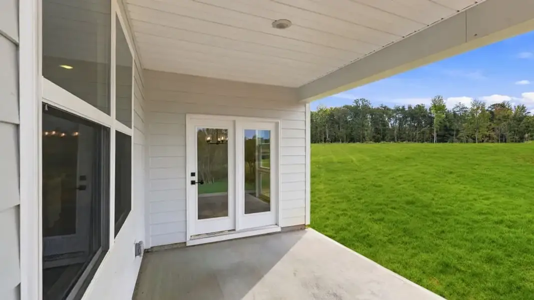 Exterior details and patio area of a home in Spring Ridge Reserve, Anderson (Image 25).