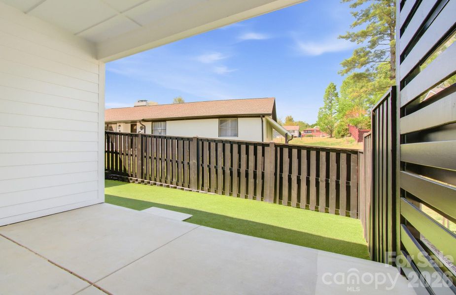 Exterior details and patio area of a home in , Hendersonville (Image 24).