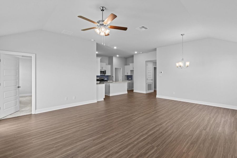 Spacious, unfurnished interior of a new home in River Ranch Trails, Dayton (Image 25). Spacious, unfurnished interior of a new home in River Ranch Trails, Dayton (Image 25).