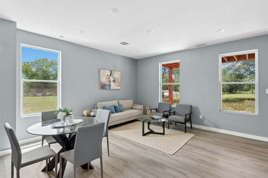 Furnished interior view inside a new home in , Luling (Image 6).