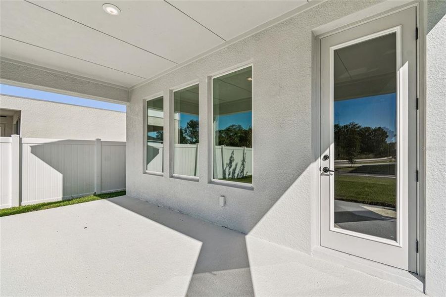 Exterior details and patio area of a home in Persimmon Park - Garden Series, Wesley Chapel (Image 26).