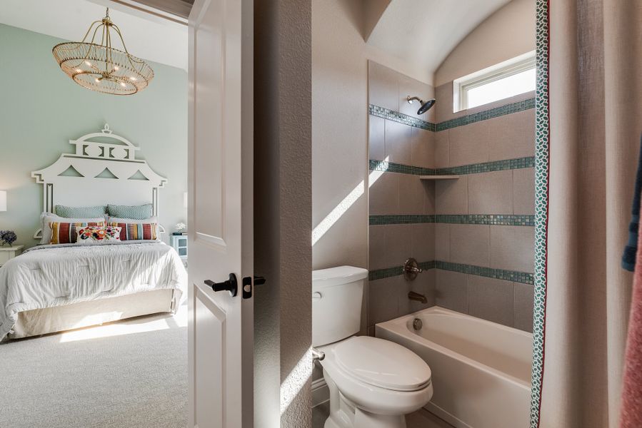 Furnished interior view inside a new home in King's Crossing - Phase 3, Allen (Image 35). Furnished interior view inside a new home in King's Crossing - Phase 3, Allen (Image 35).