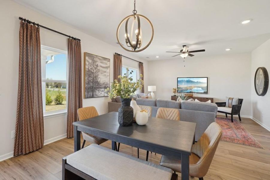 Furnished interior view inside a new home in Sycamore Crest, Calhoun (Image 8). Furnished interior view inside a new home in Sycamore Crest, Calhoun (Image 8).