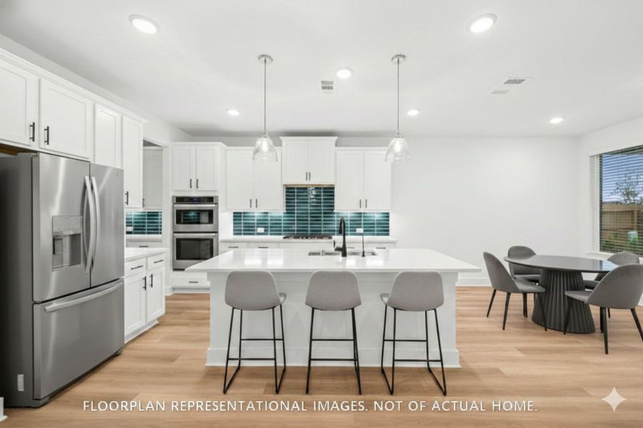 Furnished interior view inside a new home in Hallimore Ranch, Rosenberg (Image 12).