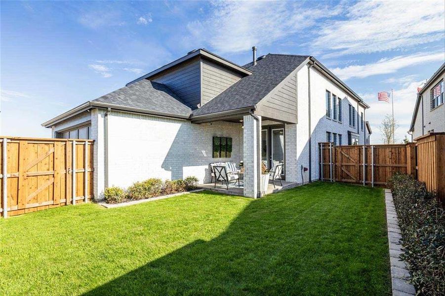 Front exterior of a new home in Mantua Point: 40ft. lots, Van Alstyne, TX, highlighting curb appeal (Image 2). Front exterior of a new home in Mantua Point: 40ft. lots, Van Alstyne, TX, highlighting curb appeal (Image 2).