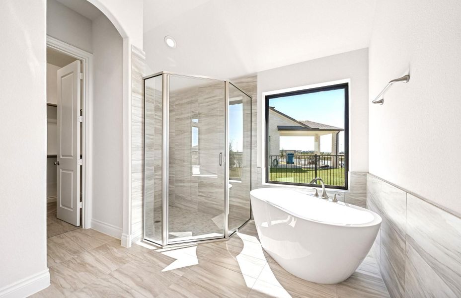 Furnished interior view inside a new home in Bridgeland 60′, Cypress (Image 5).