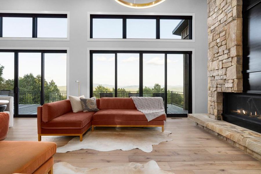Furnished interior view inside a new home in , Blue Ridge (Image 5).