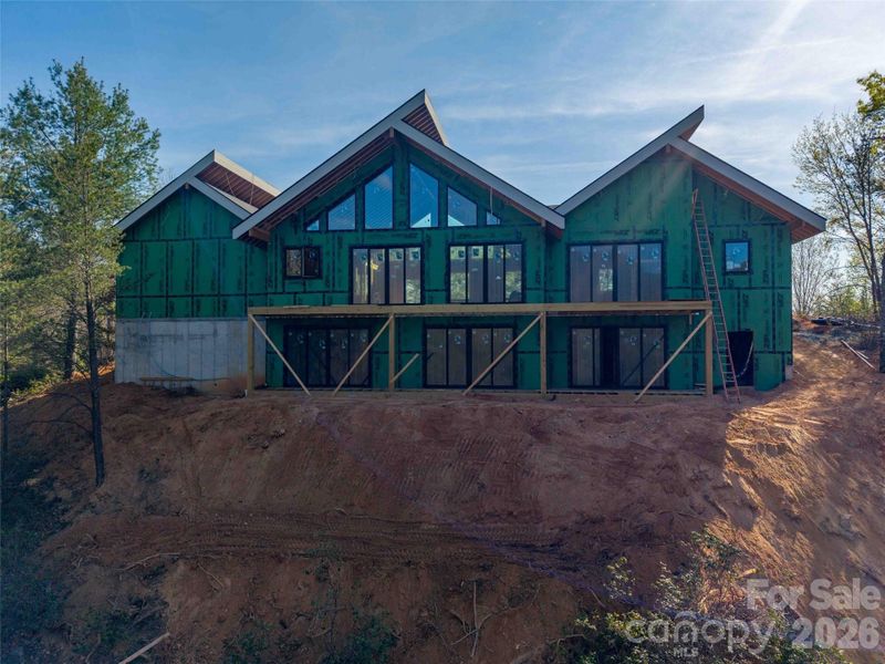 In-progress construction of a new home in , Mill Spring, NC (Image 21).