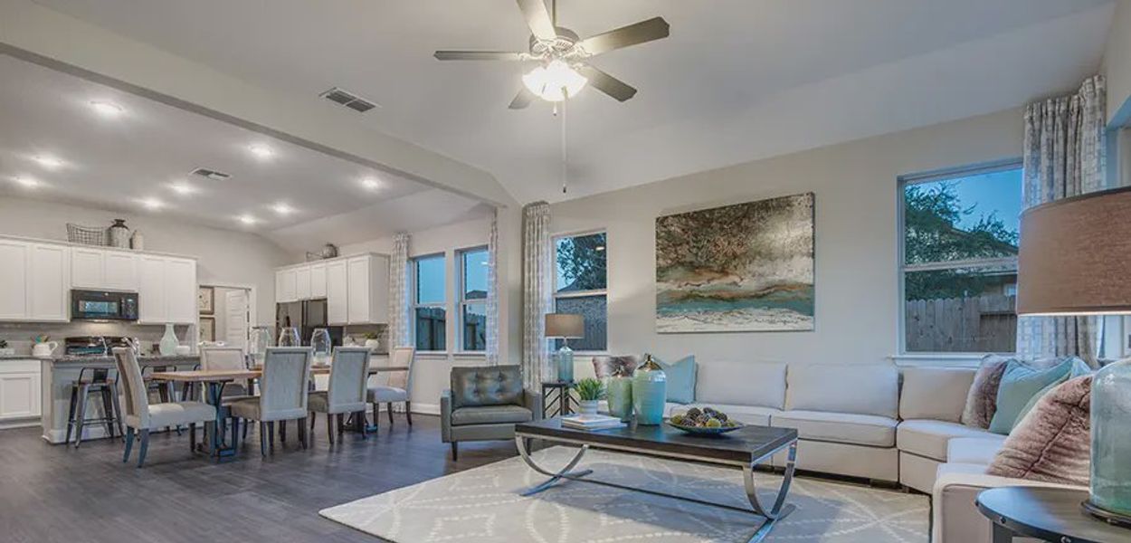 Representative furnished interior of a home built from the Asher by Chesmar Homes in Stillwater Ranch, San Antonio (Image 6).