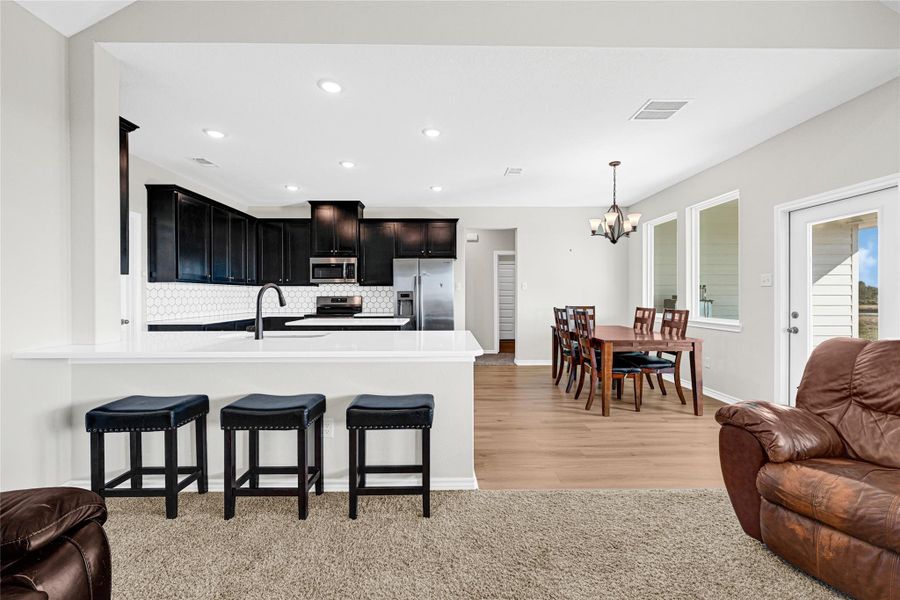 Furnished interior view inside a new home in , Anahuac (Image 9).