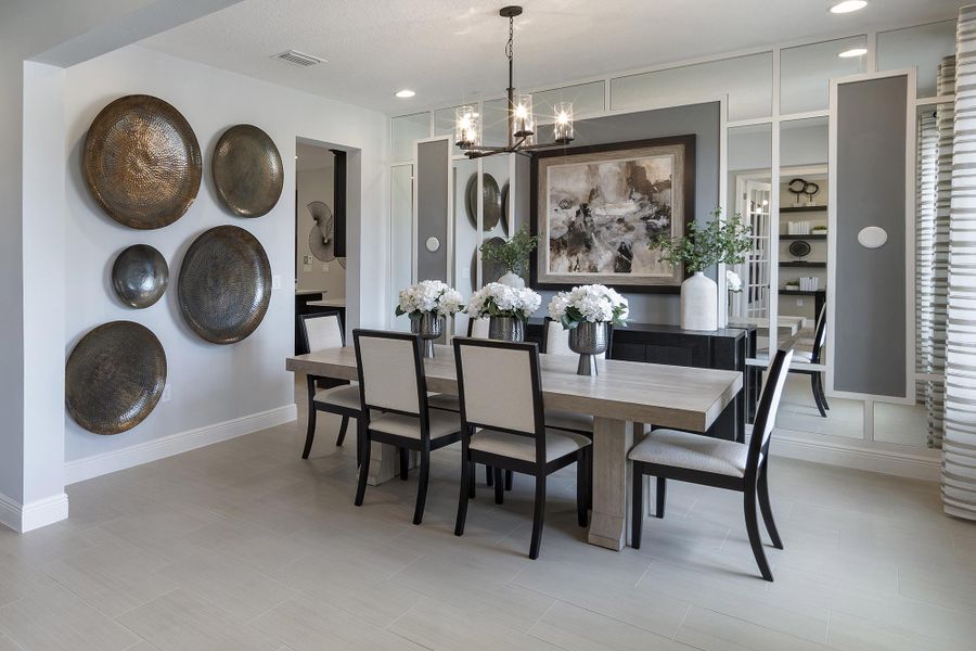 Representative furnished interior of a home built from the Brentwood Executive by Risewell Homes in Bargrove Estates, Mount Dora (Image 6).