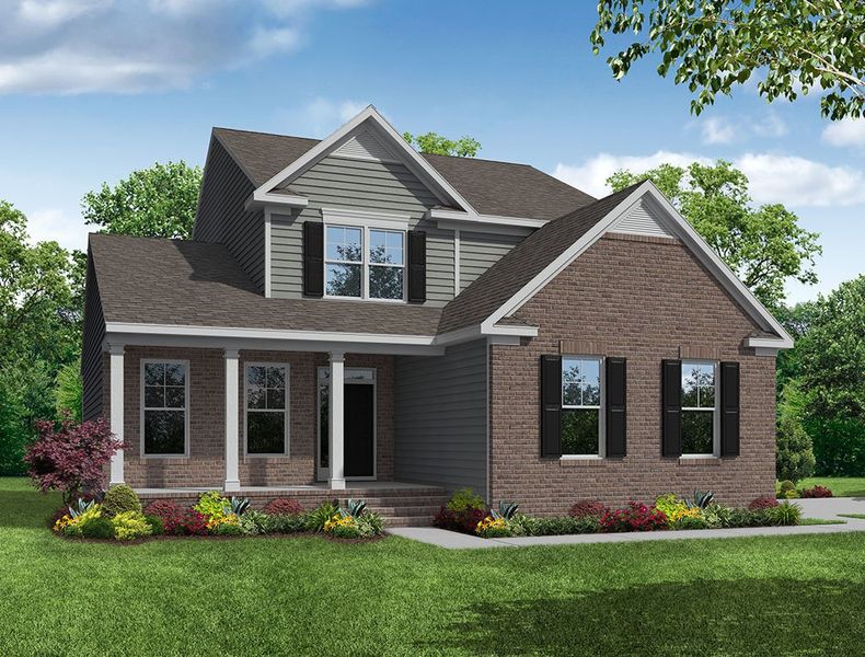 Representative exterior photo of a completed home built from the Raleigh by Eastwood Homes in Weddington, Benson, NC (Image 6).