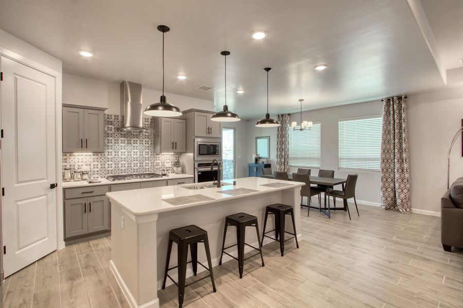 Representative furnished interior of a home built from the Sage by Hakes Brothers in Hillside Park, El Paso (Image 24).