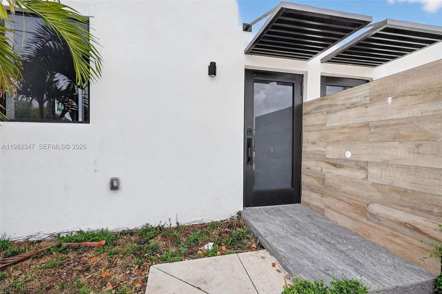 Exterior details and patio area of a home in , Miami (Image 26).