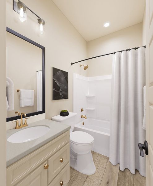 Furnished interior in a model home at Navarre at Abel Ranch in Goodyear (Image 16).