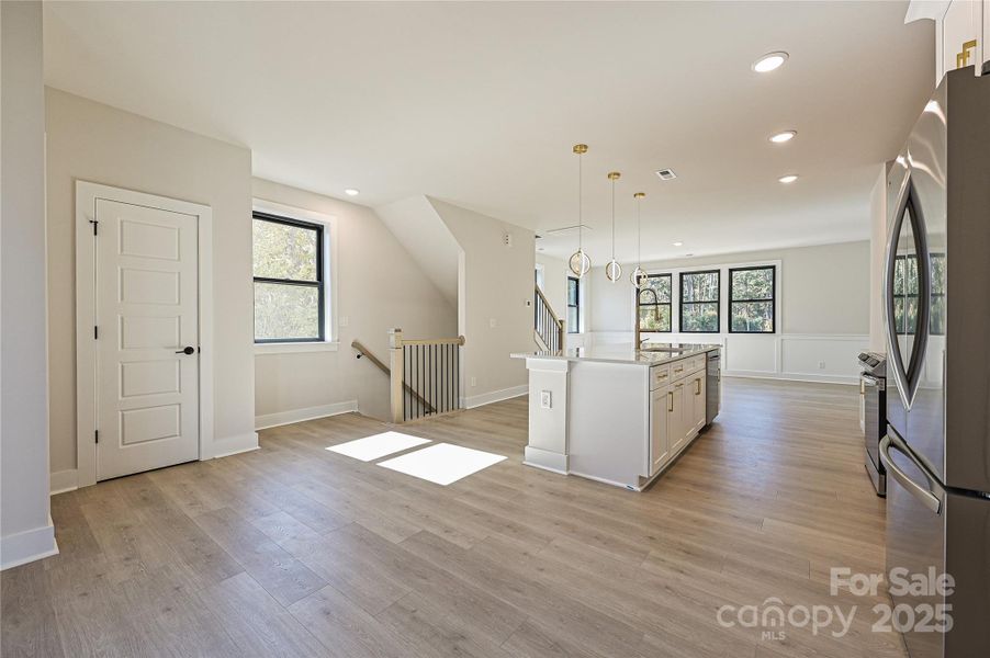 Furnished interior view inside a new home in , Charlotte (Image 10). Furnished interior view inside a new home in , Charlotte (Image 10).