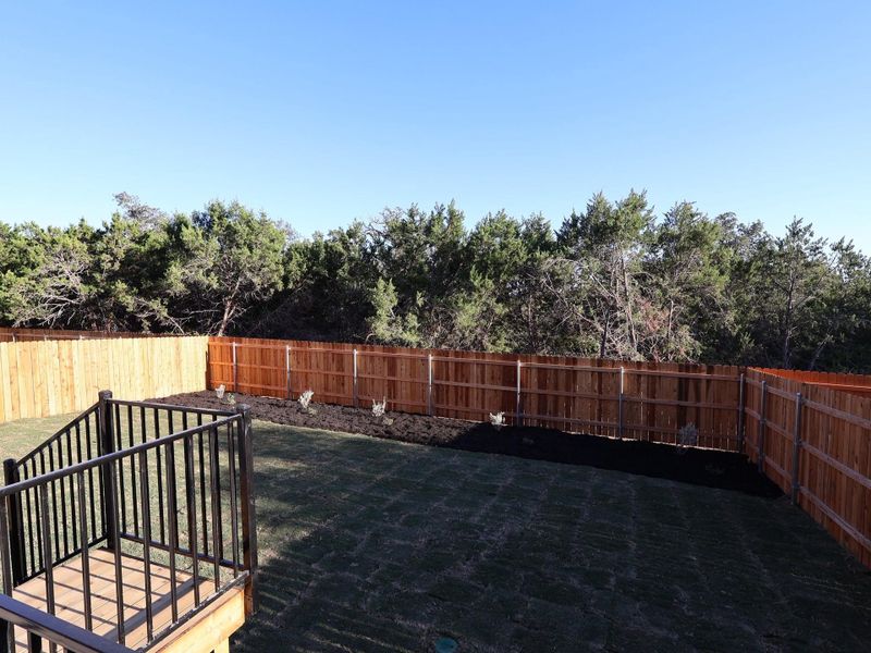Exterior details and patio area of a home in Edgewood, Leander (Image 16). Exterior details and patio area of a home in Edgewood, Leander (Image 16).