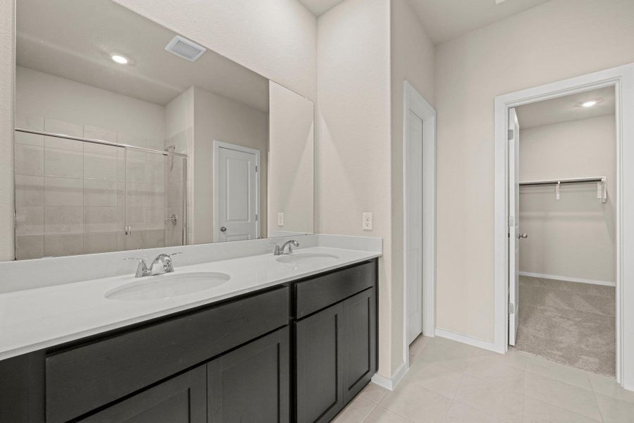 Primary Bath retreat with dual vanities