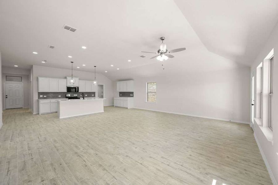 Front exterior of a new home in Baker Farms, Cleburne, TX, highlighting curb appeal (Image 19). Front exterior of a new home in Baker Farms, Cleburne, TX, highlighting curb appeal (Image 19).