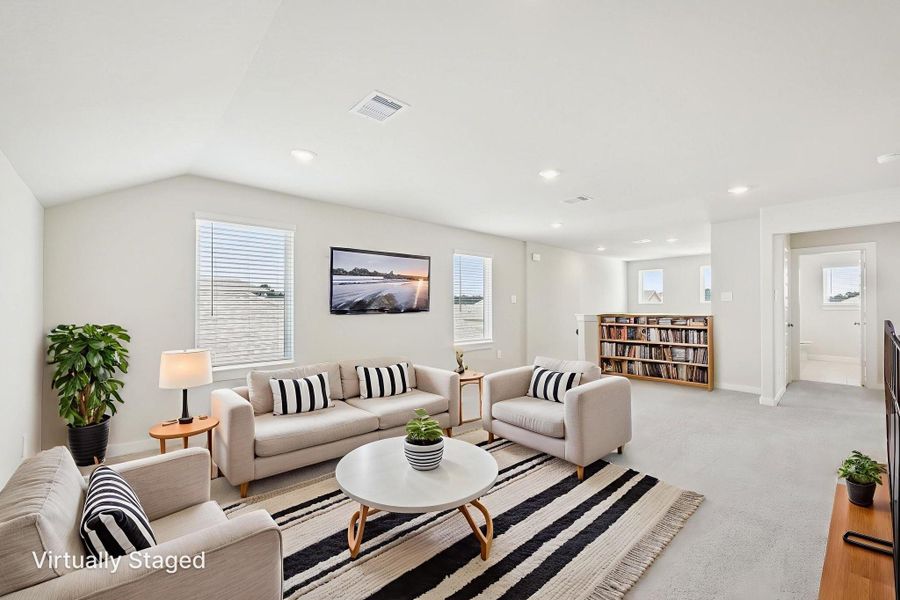 Furnished interior view inside a new home in Landing Meadows - Traditional Series, New Caney (Image 10).