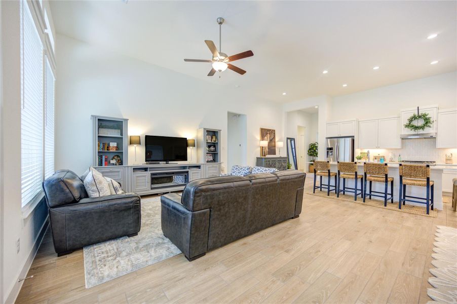Open-concept gathering space filled with natural light Open-concept gathering space filled with natural light