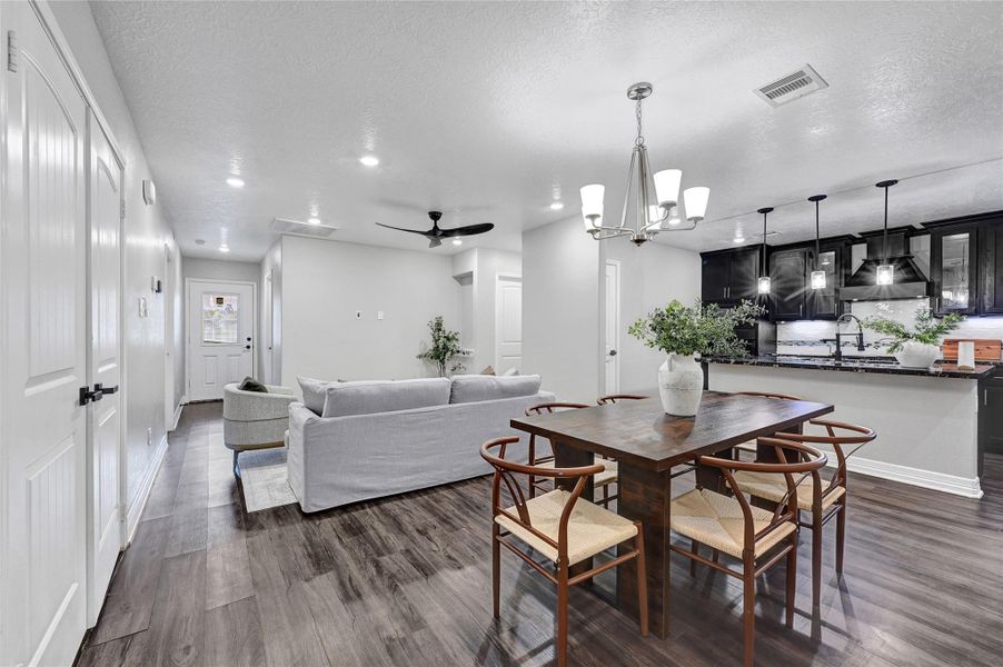 Furnished interior view inside a new home in , League City (Image 9). Furnished interior view inside a new home in , League City (Image 9).