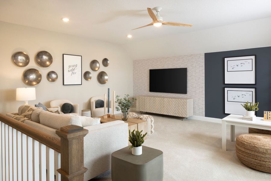 Furnished interior view inside a new home in Saddleback at Santa Rita Ranch, Liberty Hill (Image 4).