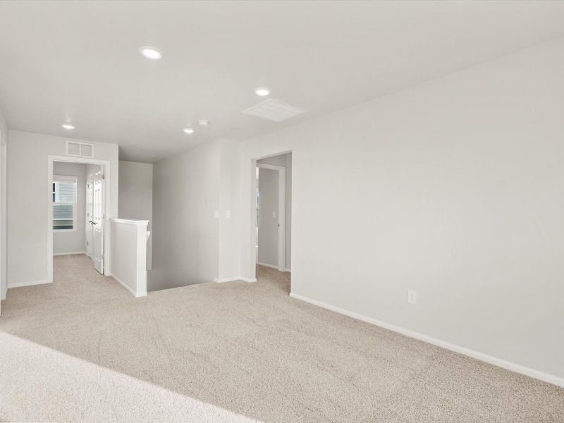 The Pagosa floorplan image taken at a Meritage Homes community in Greeley, CO. The Pagosa floorplan image taken at a Meritage Homes community in Greeley, CO.