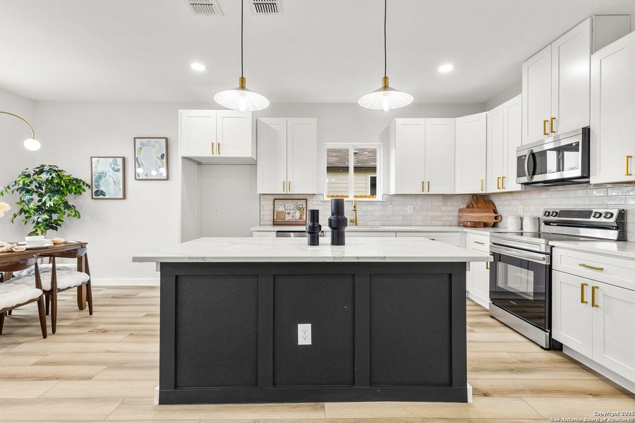 Furnished interior view inside a new home in , San Antonio (Image 10). Furnished interior view inside a new home in , San Antonio (Image 10).