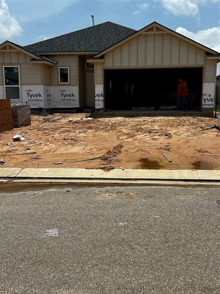 In-progress construction of a new home in Hill & Dale Ranch, Splendora, TX (Image 17). In-progress construction of a new home in Hill & Dale Ranch, Splendora, TX (Image 17).