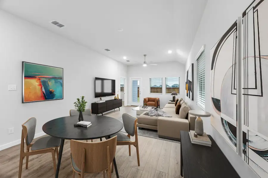 Living Room in the Cedar home plan by Trophy Signature Homes – REPRESENTATIVE PHOTO Living Room in the Cedar home plan by Trophy Signature Homes – REPRESENTATIVE PHOTO