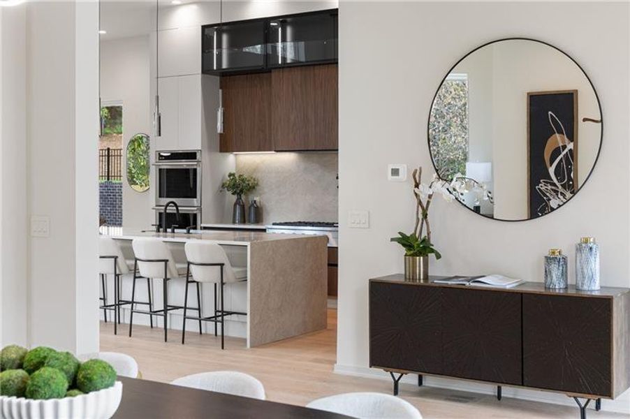 Furnished interior view inside a new home in , Sandy Springs (Image 11). Furnished interior view inside a new home in , Sandy Springs (Image 11).