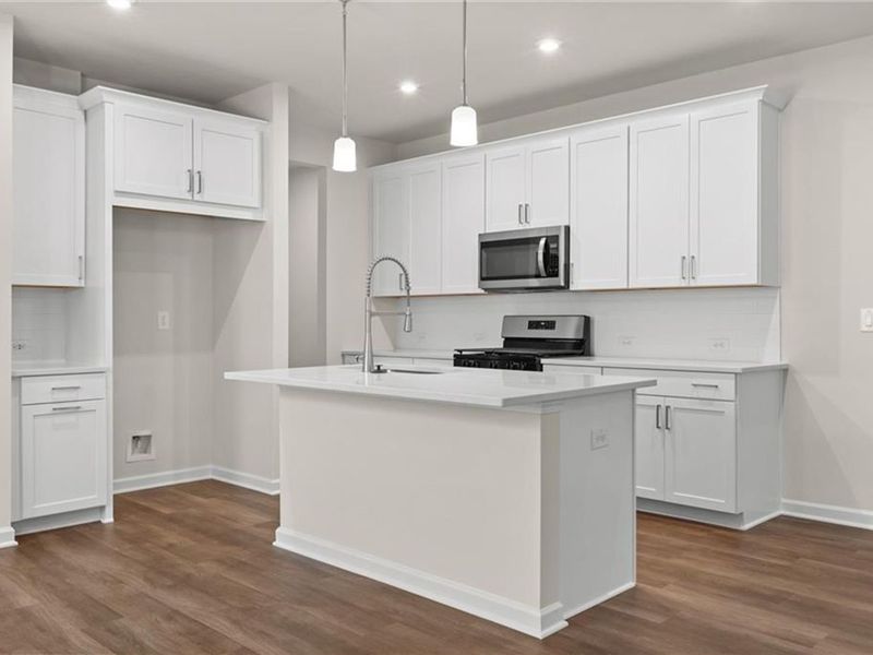 Furnished interior view inside a new home in The Village at Shallowford, Kennesaw (Image 5).