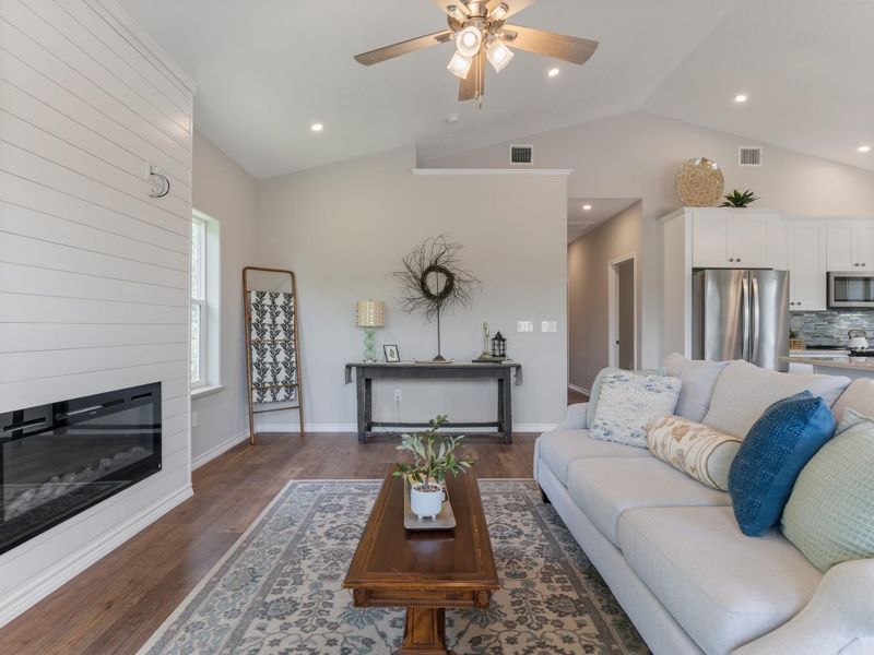 Furnished interior view inside a new home in , Sargent (Image 16). Furnished interior view inside a new home in , Sargent (Image 16).