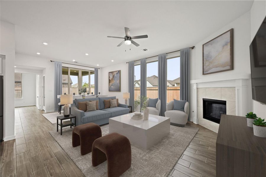 Family Room - Virtually Staged Family Room - Virtually Staged