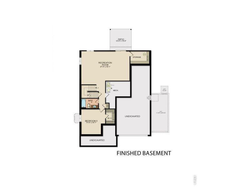 2D floor plan layout of this home in , Fort Collins, CO (Image 3).
