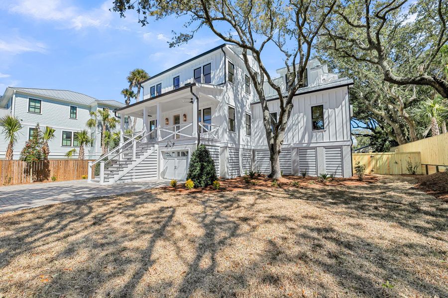 Exterior details and patio area of a home in , Isle Of Palms (Image 42).