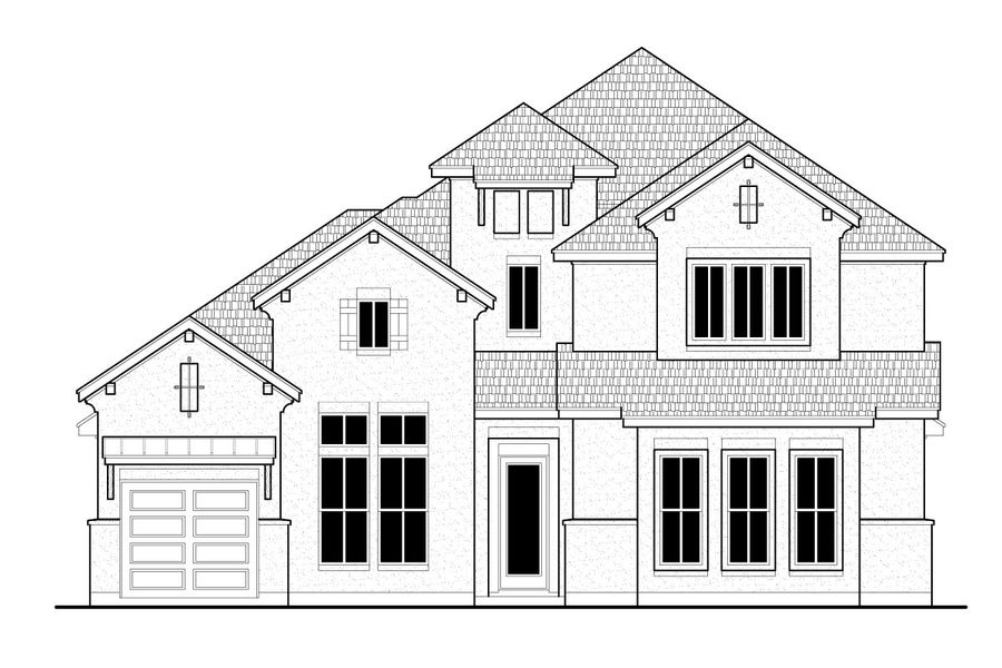 Architectural rendering of home exteriors planned for Signature 64s in Frisco, TX (Image 4).