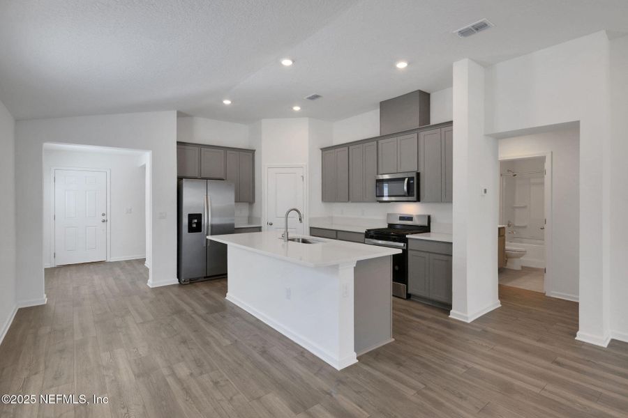 Furnished interior view inside a new home in Cedar Creek, Jacksonville (Image 9).